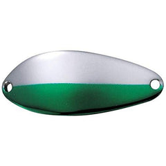 Acme Little Cleo hump-backed lure in nickel neon green ready for flashes and strikes