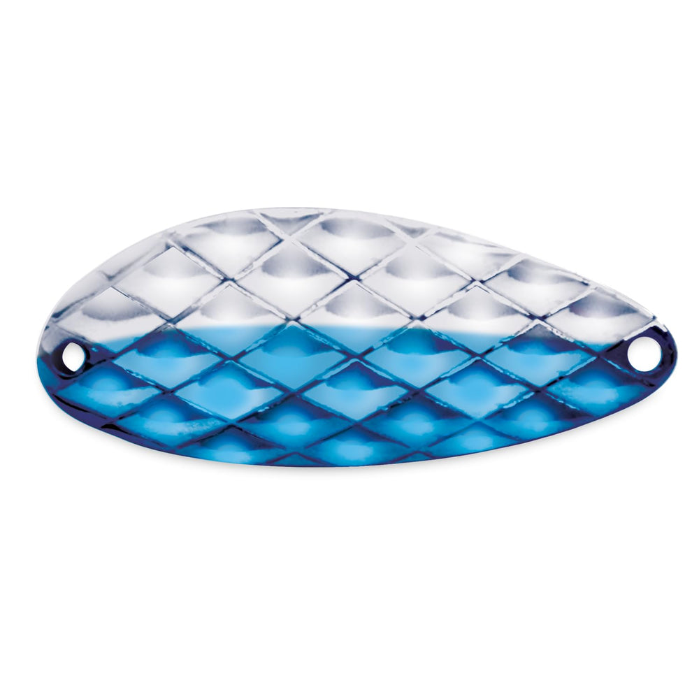 Acme Little Cleo Spoon 1/8 oz in silver/blue, ideal for attracting panfish and trout.