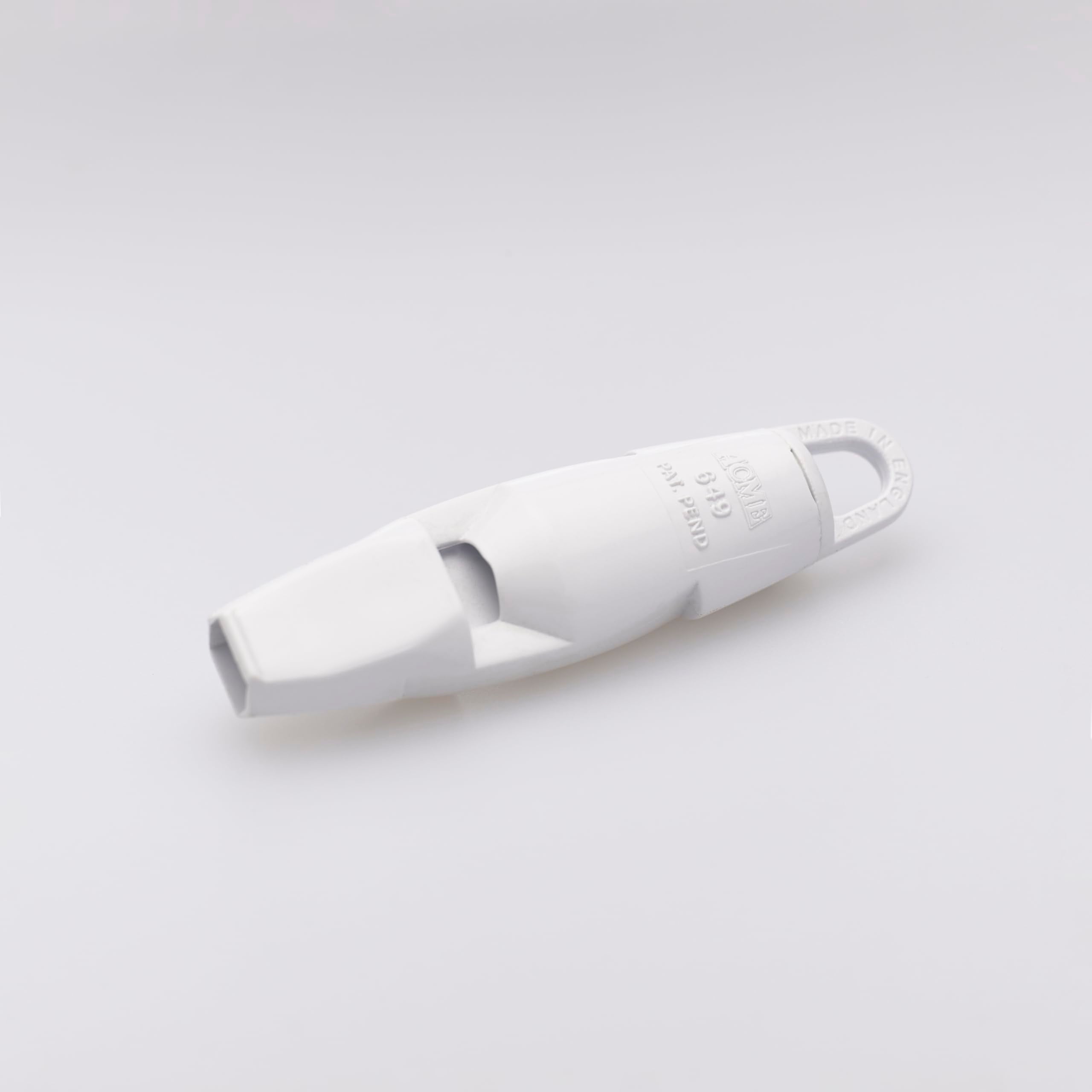 ACME No. 649 survival whistle side view emphasizing dual-frequency capability.