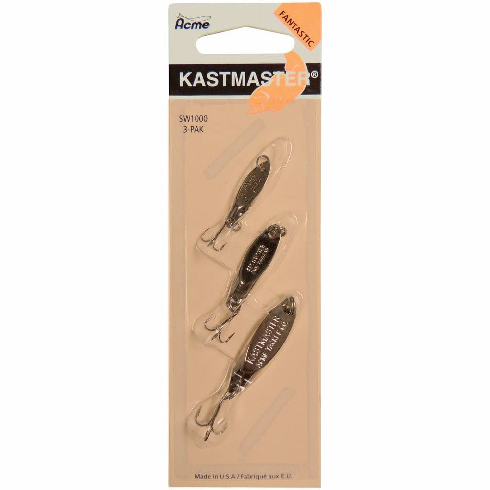 ACME Northland Kastmaster 3Pak ice pack, ideal for jigging and trolling on ice fishing days.
