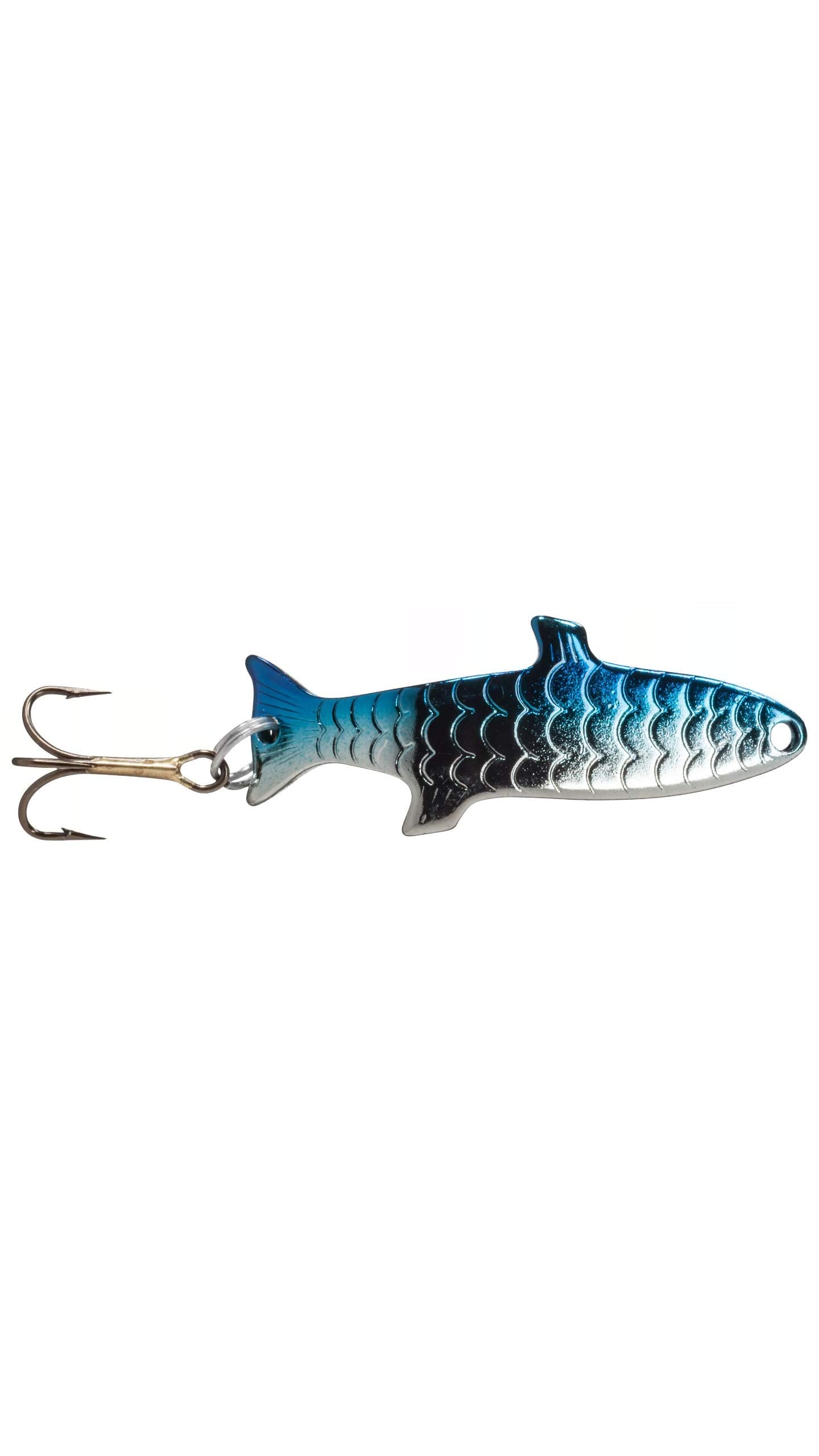Acme Phoebe spinning lure in silver nickel blue; versatile for trout and bass fishing.