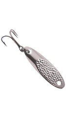 Acme SW132H/CH Hammered Kastmaster Chrome, front view, durable lure for long casts