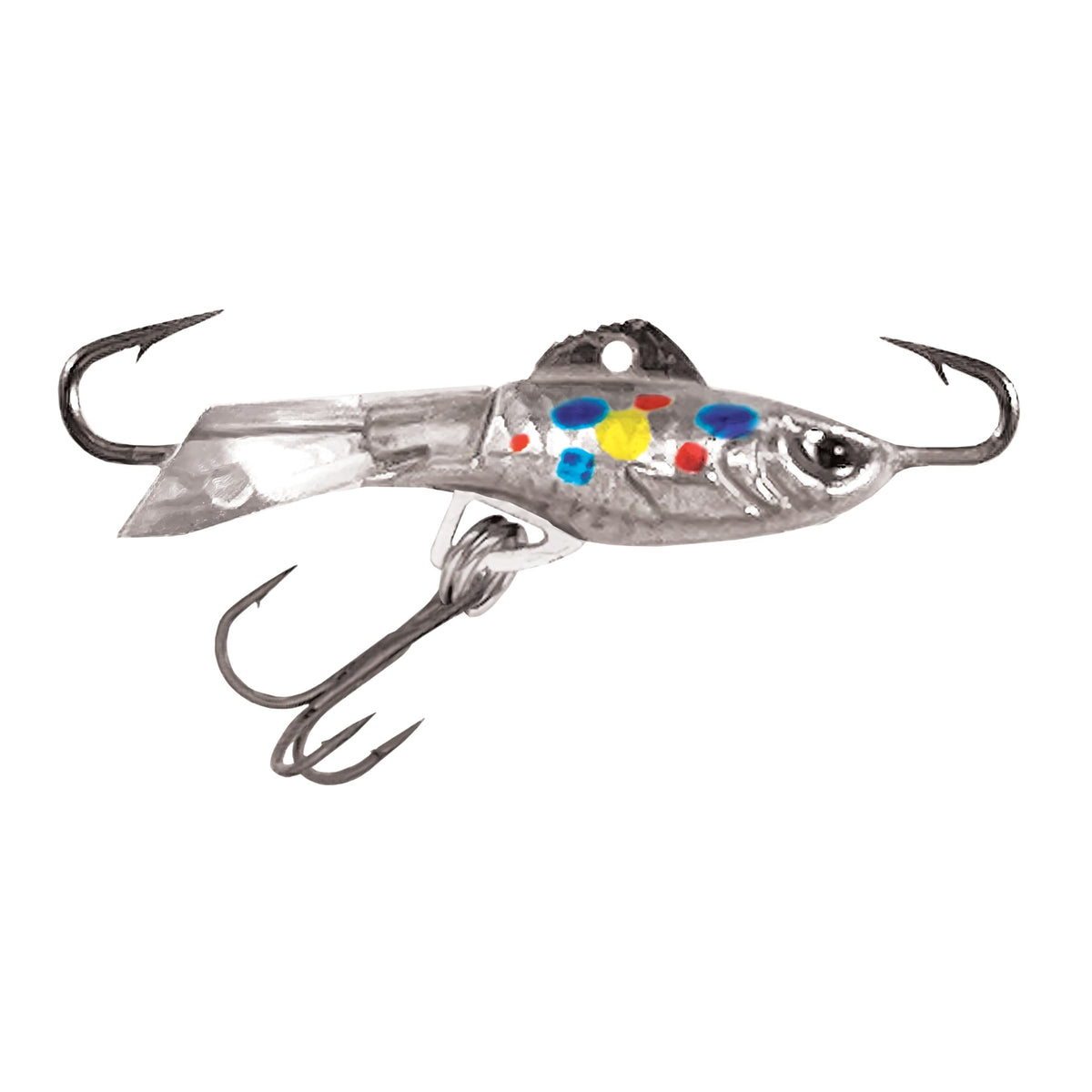 Acme HR3/CW Hyper-Rattle lure, chrome-wonderbread, with glow and UV paint for enhanced visibility