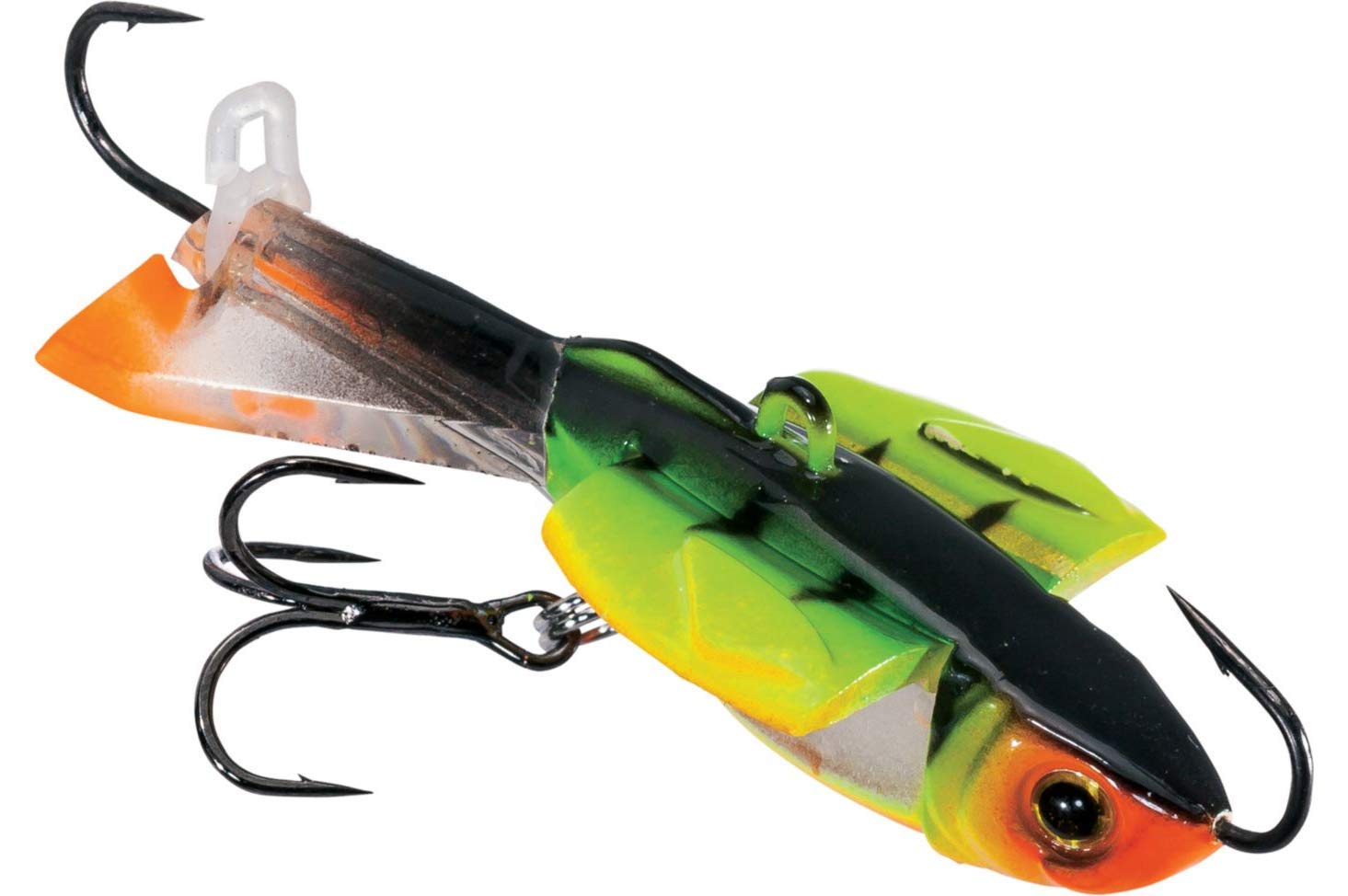 Acme Tackle Hyper-Glide Fire Tiger 2in action shot emphasizing glide and motion