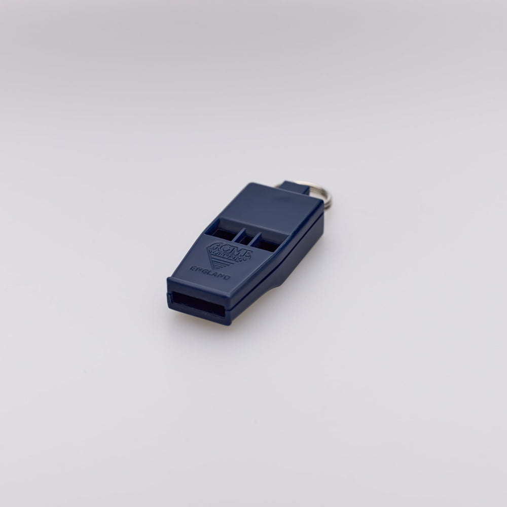 ACME No. 636 whistle side view shows slimline design for referees in all weather.