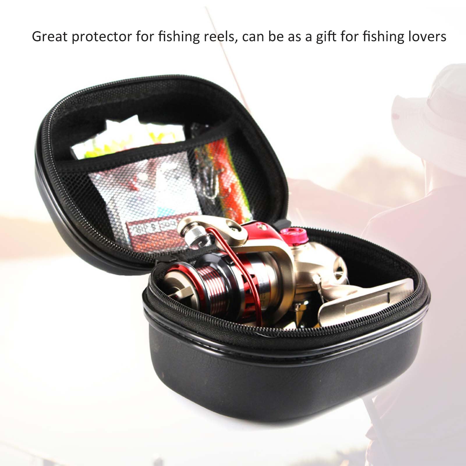 ACOGEDO Fishing Reel Case interior with soft padding to protect reels and lines