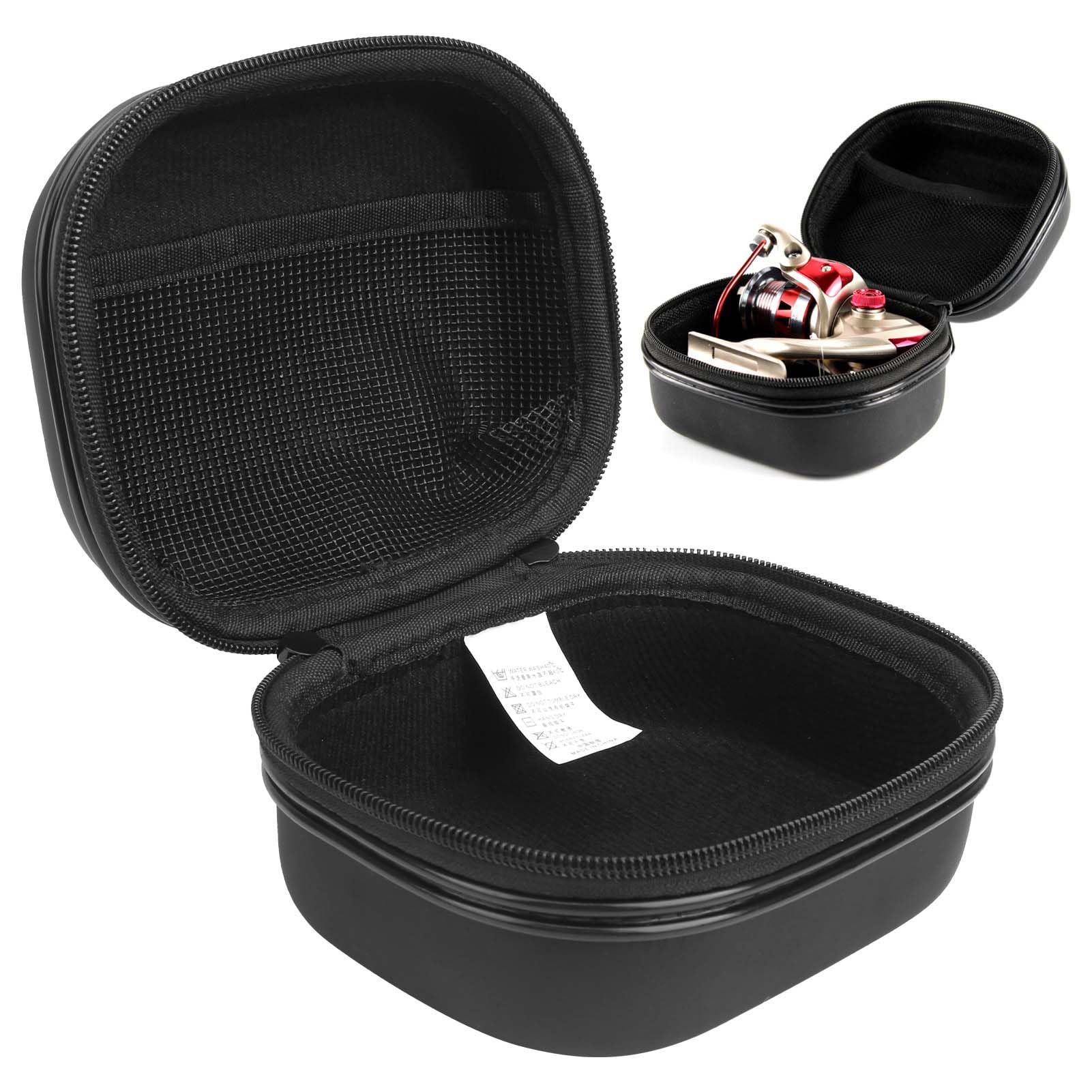 ACOGEDO Fishing Reel Case shown on a boat for on-water storage