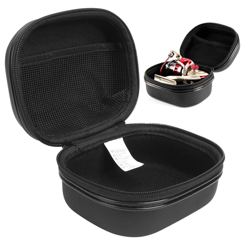 ACOGEDO Fishing Reel Case shown on a boat for on-water storage