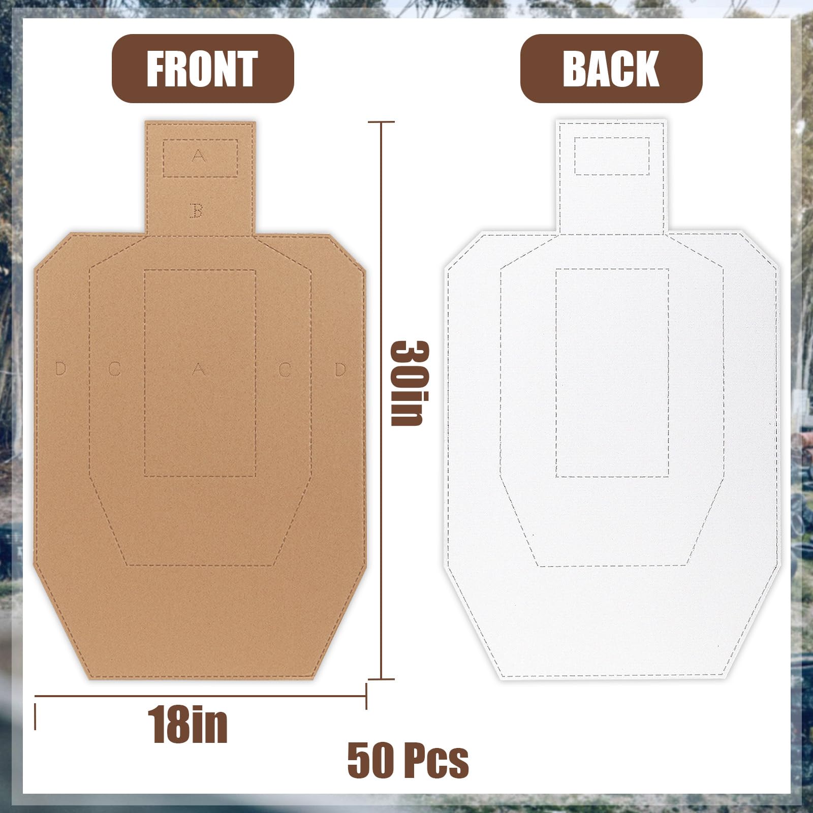 Acostop targets suitable for practice, competitions, or self-defense training scenarios