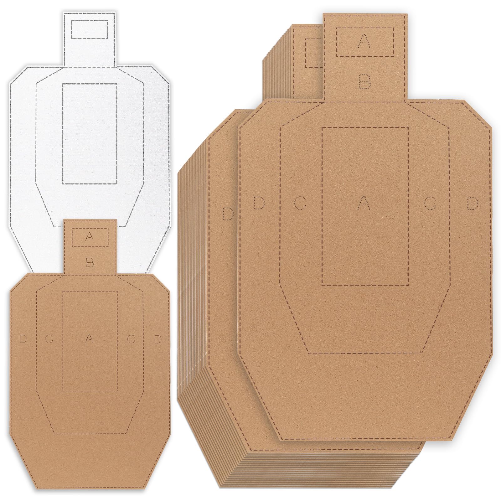 Acostop shooting targets front view, durable silhouette for range practice