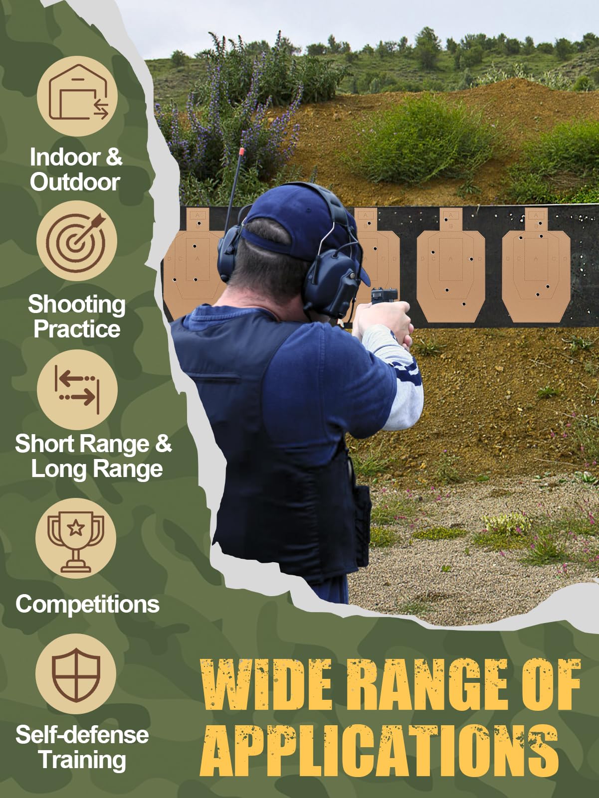 Acostop three-layer corrugated cardboard targets offer durable long-lasting practice sessions