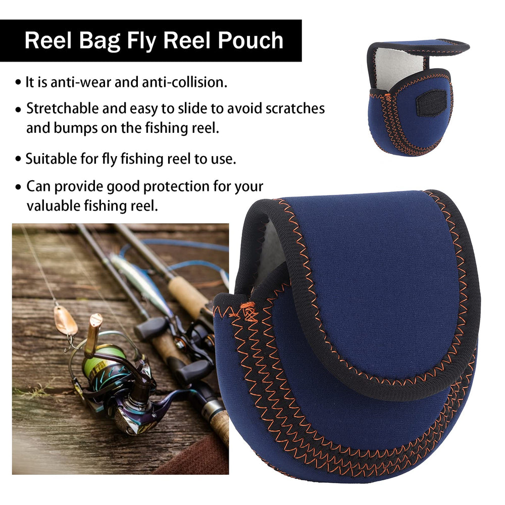 Acouto fly reel case precise fit protects reels during transport.