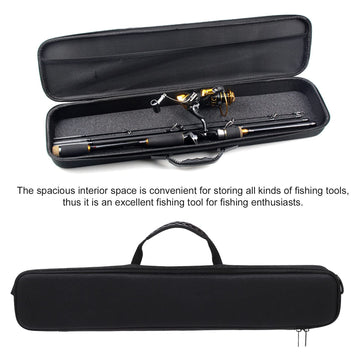 Acouto rod holder bag with shoulder strap for easy transport.