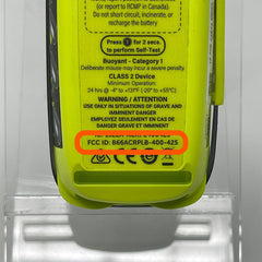 ACR ResQFlare electronic distress flare buoyant and highly visible on water.
