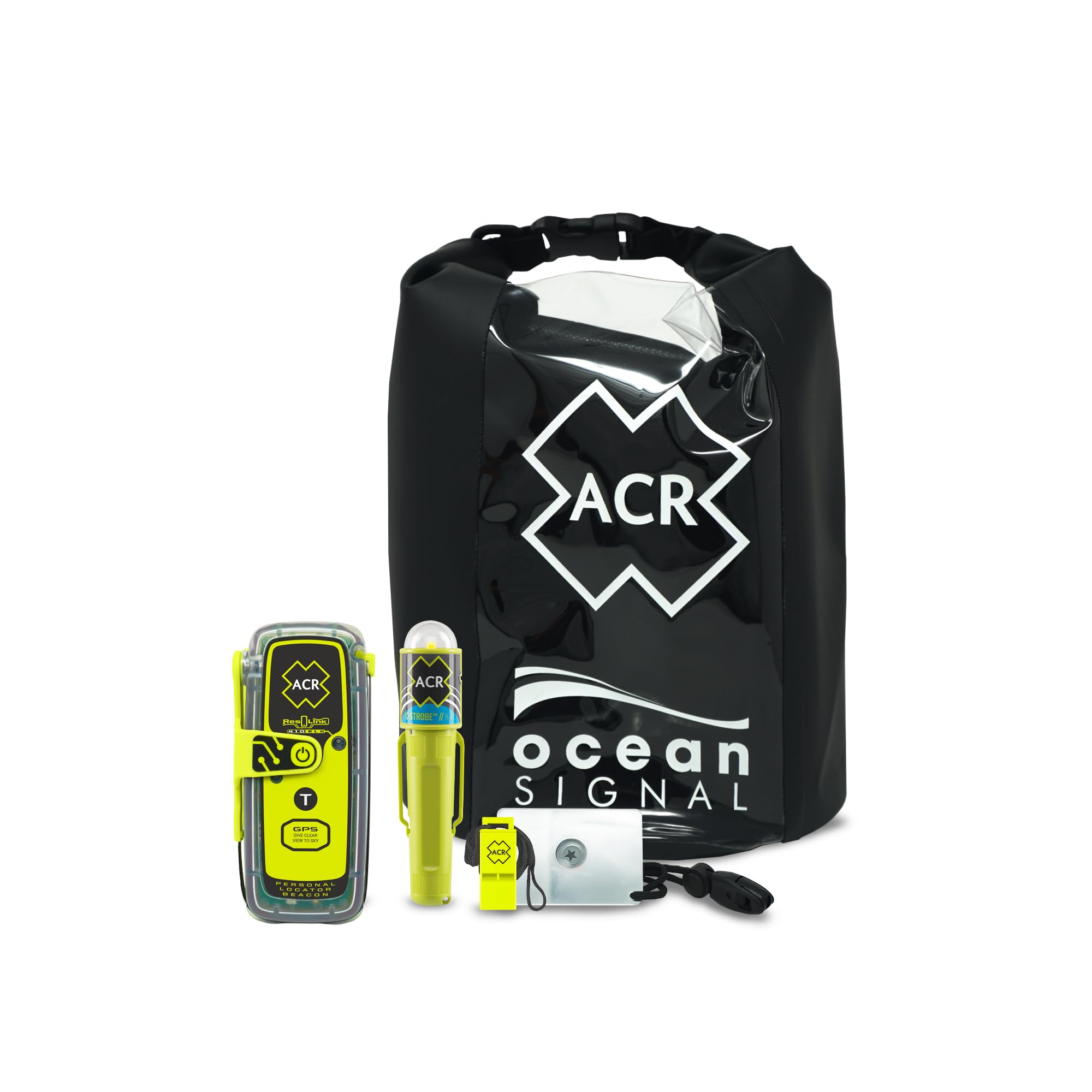 ACR ResQLink 410 RLS beacon ready for SOS signaling on outdoor hikes and boating