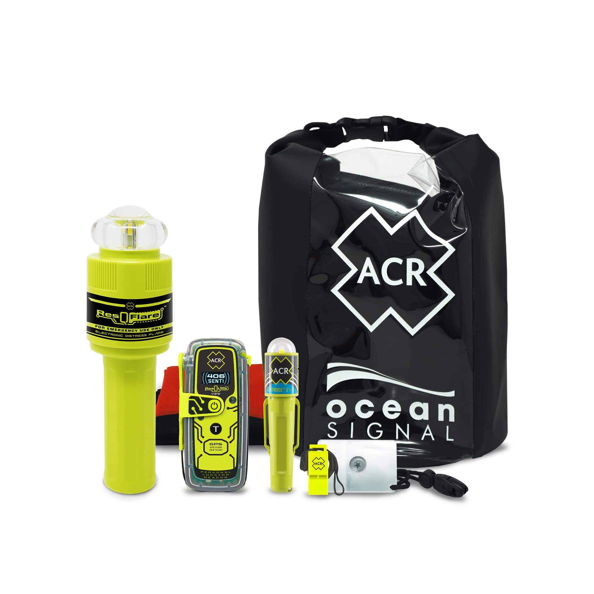 ACR ResQLink View beacon in hand for quick SOS readiness during outdoor adventures