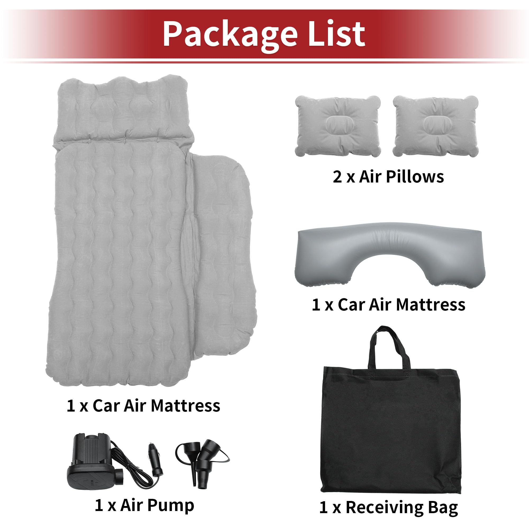 ACROPIX backrest height 40cm detail supports comfortable lounging in vehicles.