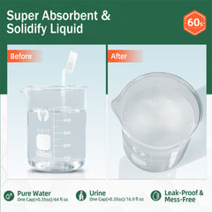 ACTICLEAR Pee Powder Gel is easy to sprinkle for quick waste management.