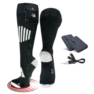 ActionHeat 5V heated socks with heat-trapping fabric delivering cozy warmth during long wear