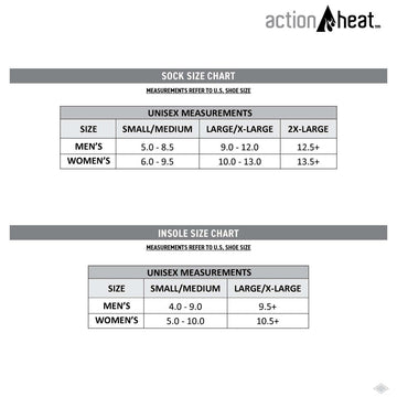 ActionHeat 5V heated socks in XXL offer a comfortable, snug fit in cold conditions