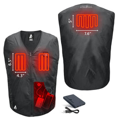ActionHeat 5V vest liner touch control allows easy heat level adjustments.