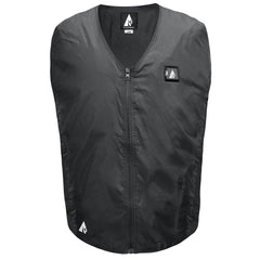 ActionHeat 5V heated vest liner upper back panel provides steady warmth during outdoor activity.