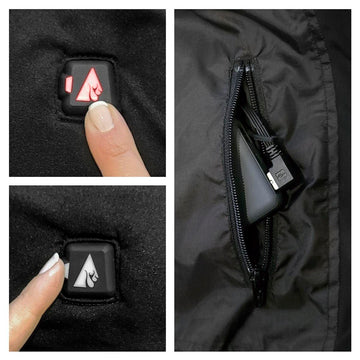 ActionHeat heated vest liner with zip-front for easy layering.