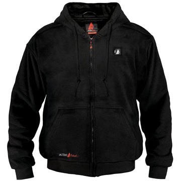 ActionHeat 5V heavyweight heated hoodie XL back view highlighting warm panels and fabric