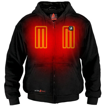 ActionHeat hoodie XL worn in cold weather demonstrates warmth on the go
