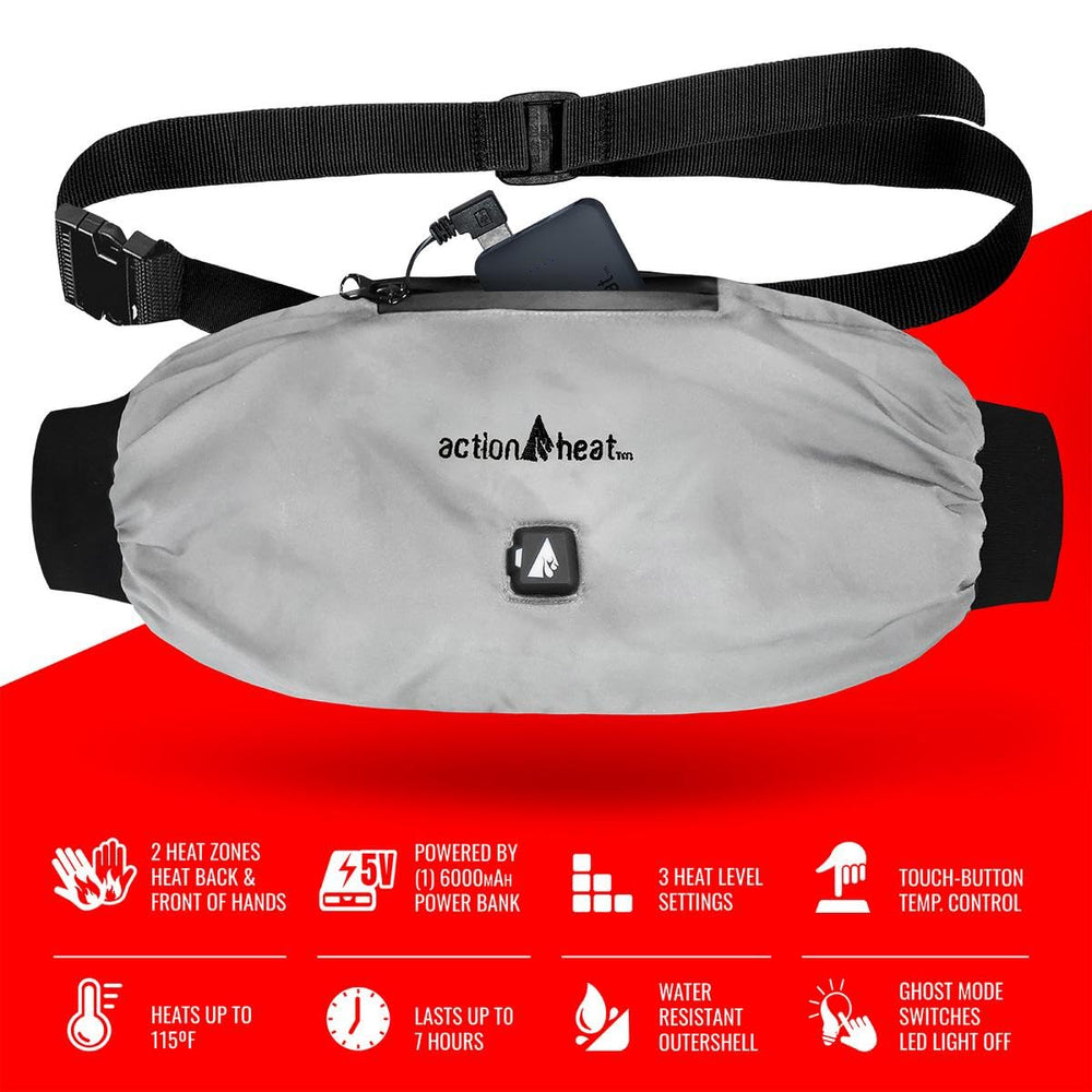 ActionHeat 5V power bank included powering extended warmth