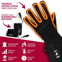 ActionHeat 7V gloves interior — soft fleece lining for warmth on cold days.