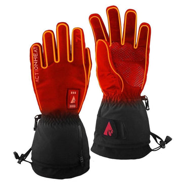 ActionHeat 7V women's heated gloves S palm close-up for targeted warmth on chilly commutes
