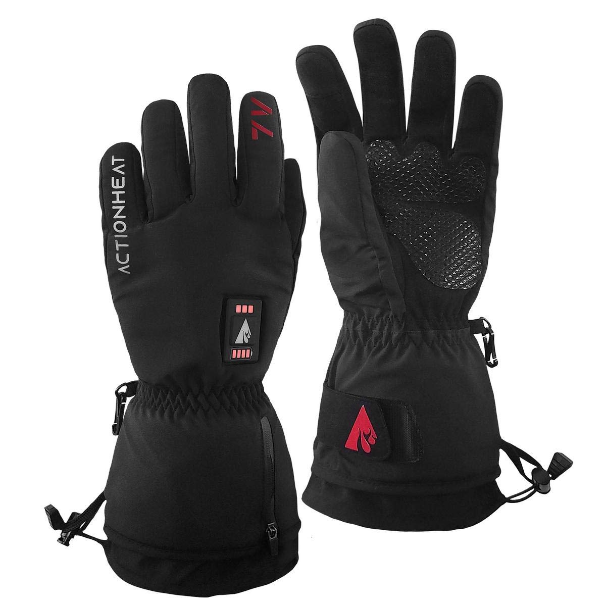 ActionHeat 7V Women's Heated Gloves XL battery pocket visible for discreet power