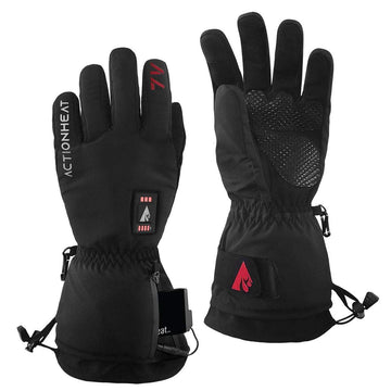 ActionHeat 7V heated gloves XS heat zones cover fingers and back of hand