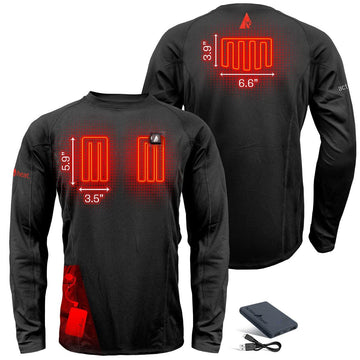 ActionHeat compact 6000mAh power bank powering the heated base layer