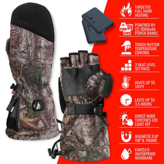ActionHeat glomitts Thinsulate insulation adds wind protection and warmth.