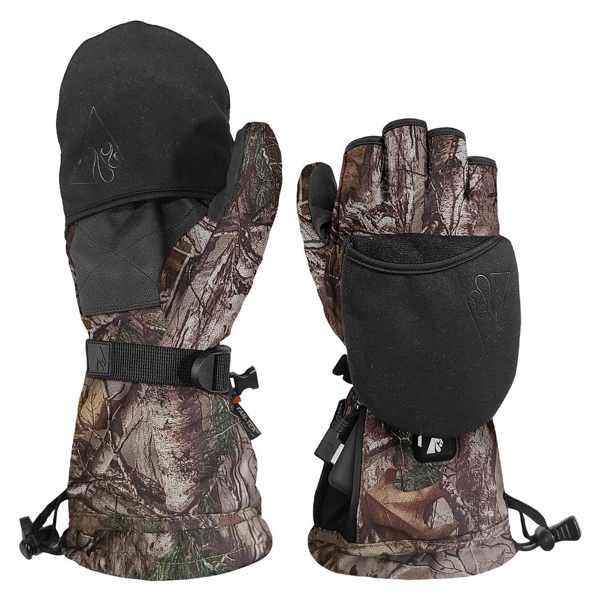 ActionHeat glomitts with thumb flip provide easy warmth adjustments on the go.