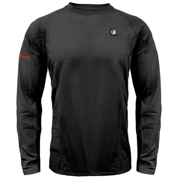 ActionHeat heated thermals for men, back view, even heat across chest and back.