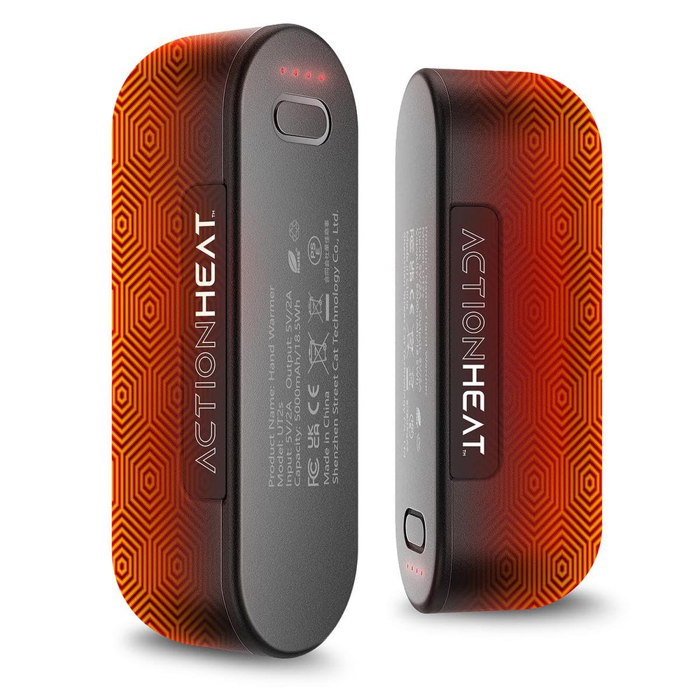 ActionHeat Magnetic Dual Hand Warmer in a compact form for portable warmth on outdoor trips