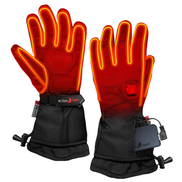 ActionHeat Mens 5V Premium Heated Gloves front view for outdoor warmth and dexterity.