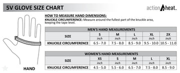 ActionHeat on-glove temperature control offers three heat settings.