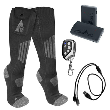 ActionHeat socks in mesh wash bag demonstrating gentle cycle machine wash