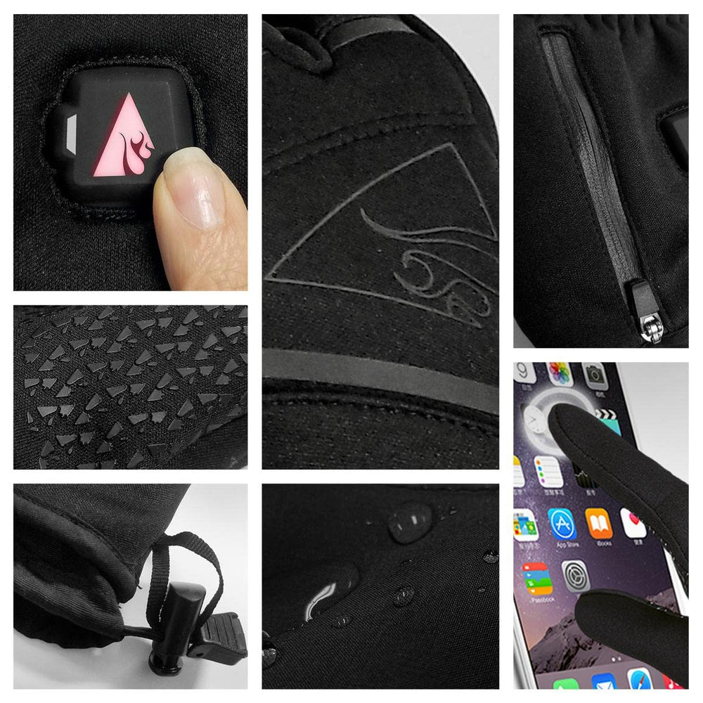 ActionHeat softshell gloves cinch-cuff seals warmth against cold gusts
