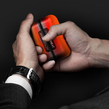 ActionHeat USB-C charging port for quick power while warming hands