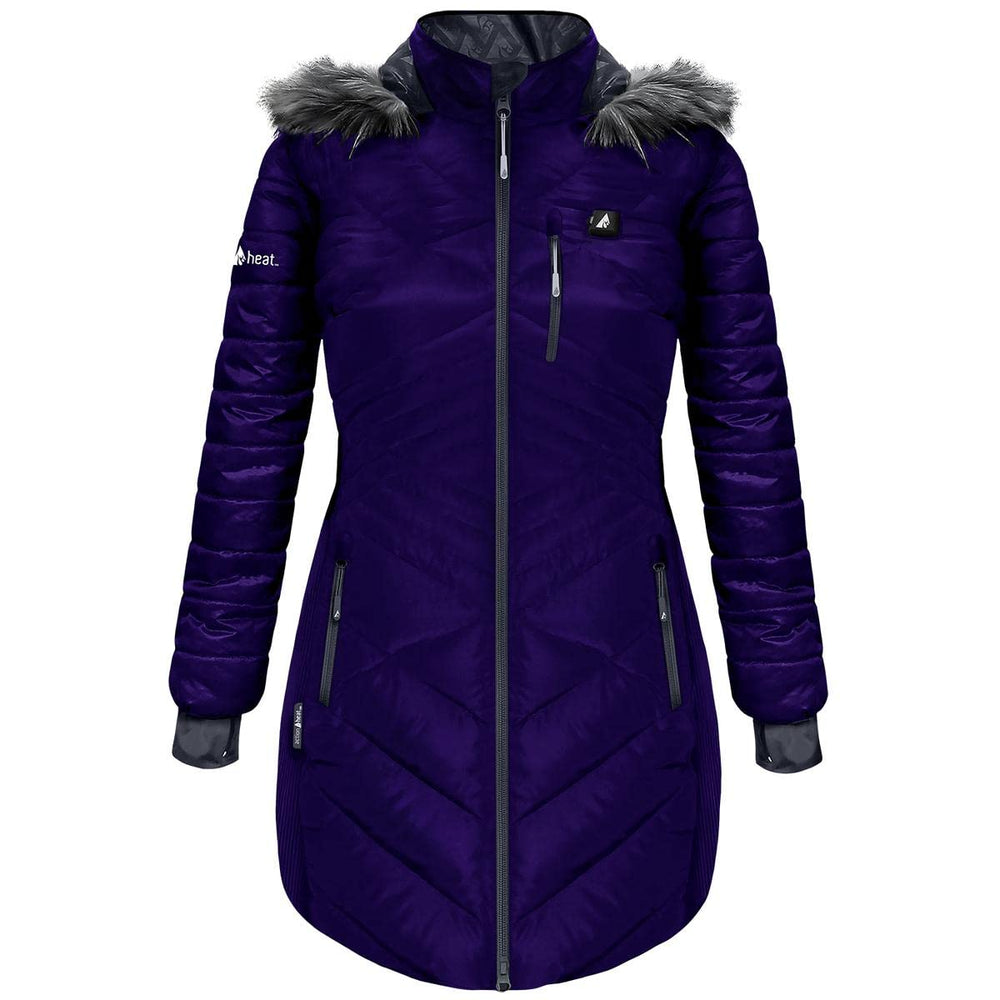ActionHeat heated jacket for women in Indigo provides stylish warmth and weather resistance
