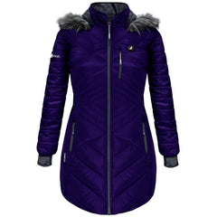 ActionHeat heated jacket for women in Indigo provides stylish warmth and weather resistance
