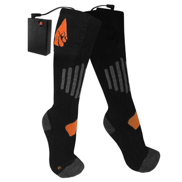 ActionHeat wool-cotton-spandex material keeps feet comfortable in cold conditions.