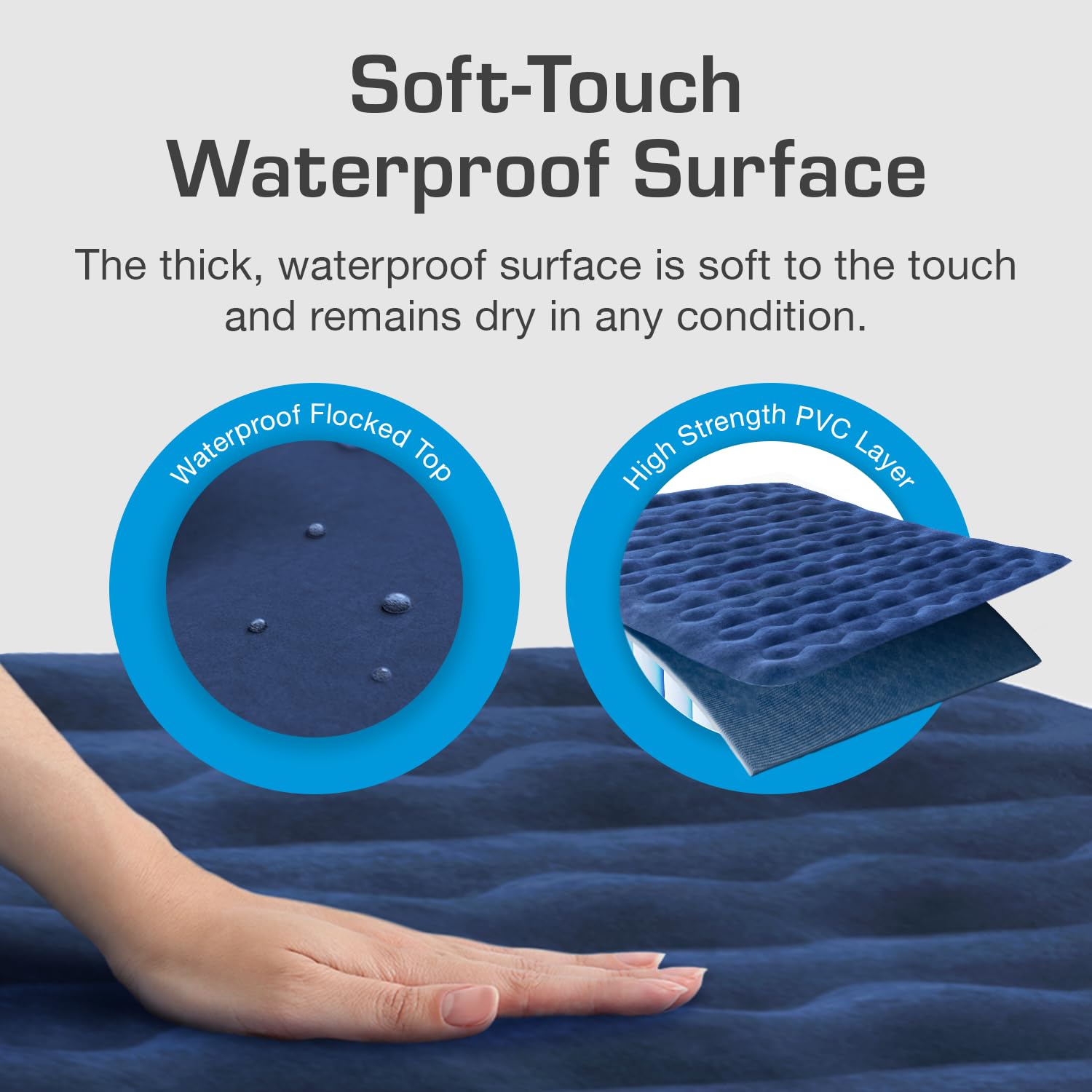 Active Era twin air mattress carrying bag facilitates travel and storage.