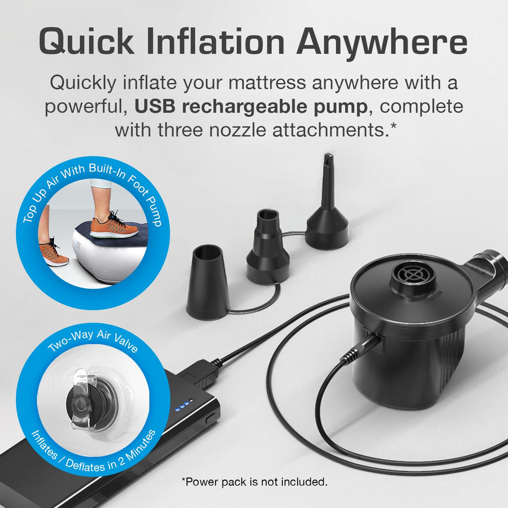 Active Era twin air mattress waterproof flocked top is easy to wipe clean.