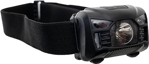 Active Eye AELH3 compact headlamp showing 50% and 100% lighting options